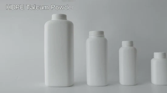 Emballage de bouteille de poudre de talc pour bébé en plastique PE blanc vide d'usine