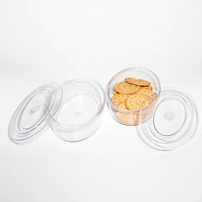 Boîte d'emballage de biscuits en pot transparent en plastique pour animaux de compagnie