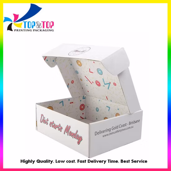 FSC fabricant Logo personnalisé pas cher luxe Amazon carton emballage expédition papier ondulé E